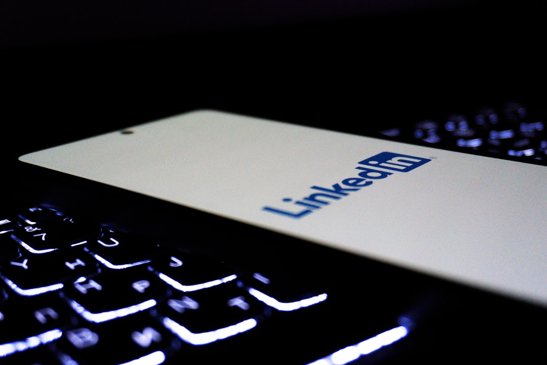 Linkedin logo on a smartphone screen