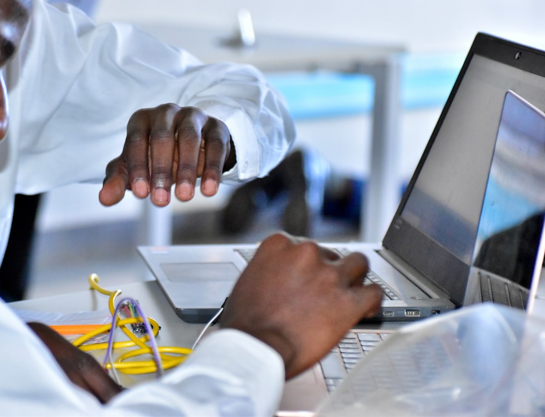 a man in a white coat