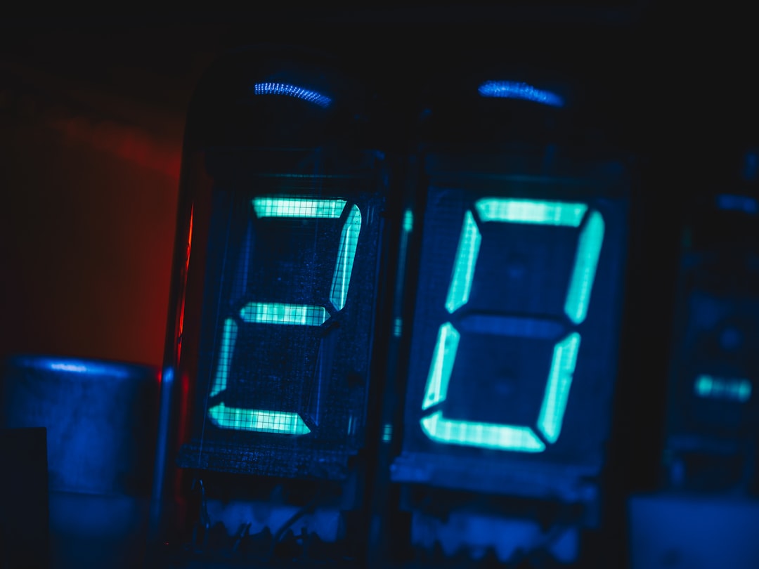 The digital display shows the number twenty.